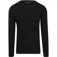 Garage Basic T-shirt langærmet Sort måle
