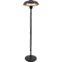 NSH Nordic Terrassevarmer 900/2100W gulvmodel snorafbryder HA HORTUS, sort (211-412)