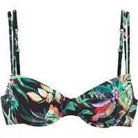 Venice beach Bikinioverdel smaragd / lilla / orange / sort