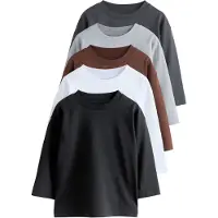 Next Shirts brun / lysegrå / mørkegrå / sort / hvid