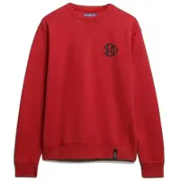 Superdry Superdrytil mænd. M2014491A Merchant sweatshirt rød (L), Casual, Bomuld