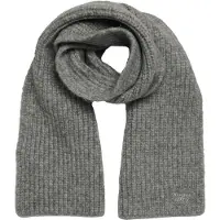 Superdry Superdrytil kvinder. W9310069A Gråt ribstrikket tørklæde (OSFA), Casual, Nylon
