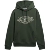 Superdry Superdrytil mænd. M2014299A Outdoor Co Afslappet grøn sweatshirt (S), Casual, Bomuld, Lange ærmer