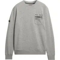 Superdry Superdrytil mænd. M2014294A Utility Loose sweatshirt grå (XL), Casual, Bomuld