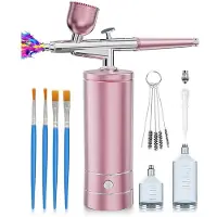 Typecat Airbrush Kit with Compressor, Portable Nail Spraygun, Rechargeable Cordless Airbrush Set, Handheld Airbrush Machine B