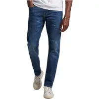Superdry Superdrytil mænd. M7010888A Blå skinny jeans (28/32), Casual, Bomuld, Denim, Økologisk bomuld, Bæredygtig