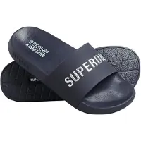 Superdry Superdrytil kvinder. WF310185A Flip flops med Code navy-logo (36/37), Fast, Ingen, Casual, Badetøj, Blå