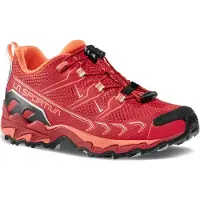 La Sportiva - Vandresko børn - Ultra Raptor II JR Velvet/Flamingo til Unisex - Børnetoj Størrelse 35 - Rød