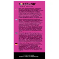 Screenor - Skærmbeskytter for mobiltelefon - fuldt omslag - glas - rammefarve sort - for Apple iPhone 13 mini