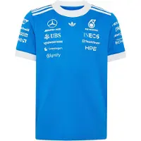 Adidas MERCEDES - AMG PETRONAS FORMULA 1 TEAM BLUE WONDER DRIVER TRØJE, størrelse 152 cm