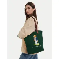 Ralph Lauren Polo Ralph Laurentil mænd. 405P13610001 US Open twill tote shopper taske grøn (OSFA), Casual, Bomuld