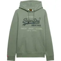 Superdry Sweatshirt 'Heritage' pastelgrøn / mørkegrøn / grøn-meleret