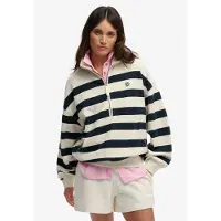 Superdry Studios Stripe Halv Lynlås Sweatshirt