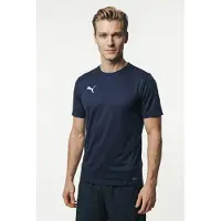 Puma Trænings T-Shirt teamGOAL - Navy/Hvid, størrelse X-Large