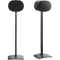 Sanus WSSE32 - Stativ - fikseret - for højttaler - stål, presset aluminium - sort - gulvstående (pakke med 2) - for Sonos Era 300