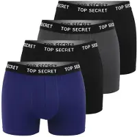 Top secret herre boxershorts i bomuld, 4-pak, størrelse XXL
