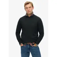 Superdry Superdrytil mænd. M6110691A Essentials-trøje sort (XXL), Casual, Bomuld