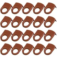 Typecat Beer Snaps, Cocktail Bottle Clips, Bottle Holder Plastic Drinking Clips, Stemware for Birthday Wedding Parties Brown