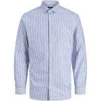Jack & Jones Skjorte 'JPRBLAPARKER' mørkeblå / hvid