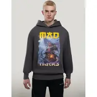 MAD TIGERS Sweatshirt 'Dark Oceans' grå