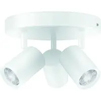WiZ Connected indbygningsspot Imageo Round hvid 3 spots - Smart LED - farvet & hvidt lys - GU10 - 3x 5W - Wi-Fi