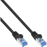 InLine 72600S, 10 m, Cat6a, S/FTP (S-STP), RJ-45, RJ-45, Sort