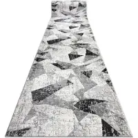 Rugsx Fortovet moderne TULS 51211 Geometrisk antracit 60 cm 60x400 cm