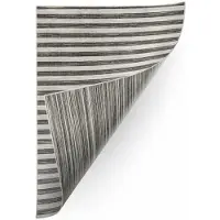 Rugsx Sisaltæppe dobbeltsidet SISAL DOUBLE 29203/092 Strimler grå/sort 160x230 cm