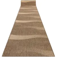 Rugsx Fortovet SISAL FLOORLUX design 20212 coffee / men 70 cm 70x520 cm