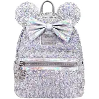 Loungefly x Lasr Exclusive Disney Holographic Sequin Minnie Mini rygs?k