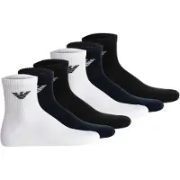 Emporio Armani Sportssokker mørkeblå / sort / hvid