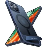 Torras Pstand Series-etui til iPhone 16 Pro (blå)