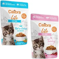 Calibra Cat Life Kitten Vådfoder - Laks - 28 x 85 g