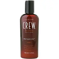 American Crew Classic Vegan 3-i-1 hårshampoo, balsam og shower gel 100 ml