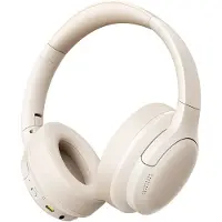 Baseus Bass BH1 Lite Wireless On-Ear Bluetooth 6.0 Headphones - White