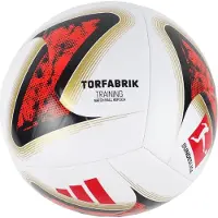 Adidas Fodbold Bundesliga Torfabrik Training - Hvid/Sort/Rød, størrelse Ball SZ. 3