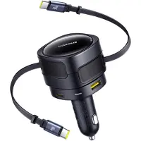 Baseus Enjoyment Max Car Charger 90W USB-C x2 USB-A USB-C Ports - Black