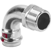 Viega Prestabo bøjning 1x28 mm 90 grader af ulegeret stål Muffe / nippel, SC-contur