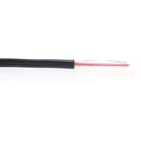 EFB NORDIC Telefonkabel flad, PVC 1x6xAWG26 sort, 100 m ring, kabeldiameter 6,8 x 2,35 mm - (100 meter)