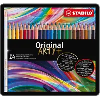 Stabilo Farveblyanter - Original Arty+ - 24 stk. - Multifarvet - - OneSize - Farvesæt