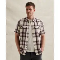 PME Legend Skjorte 'Shirt with check pattern and chest pockets' lilla