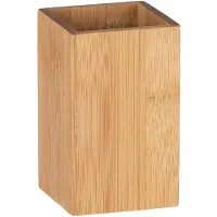Wenko 23983100, Fritstående tandbørsteholder, Bamboo, Træ, Klassisk, 70 mm, 70 mm