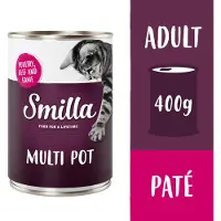 Smilla Økonomipakke: 24 x 400 g Multikødgryde - Fjerkræ, Okse & Vildt
