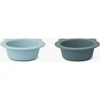 Liewood Peony skål med sugekop Ø16 cm 2 dele Sea blue-Whale blue
