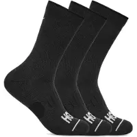 Hoka One One - Trail running tøj - U Crew Run Sock 3-Pack White / White / White til Unisex - Størrelse XL - Hvid