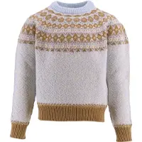Moncler Bluse - Uld - Lyseblå m. Lysebrun - - 12 år (152) - Bluse