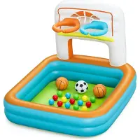 Bestway Oppustelig legeplads med bolde 120 x 107 x 84 cm 52728