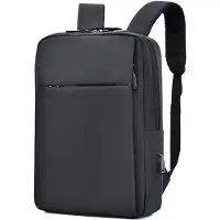 Torribaly Anti-Theft Laptop Backpack Large Capacity Travel Bag Men's Waterproof Backpack Student School Bag-Black