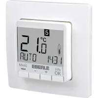 Eberle FIT 3R, Hvid, IP30, 5 - 30 °C, 0,1 °C, °C, Digital