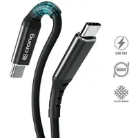 Crong Armor Link - 60W PD 3A USB-C til USB-C kabel 150cm (sort)